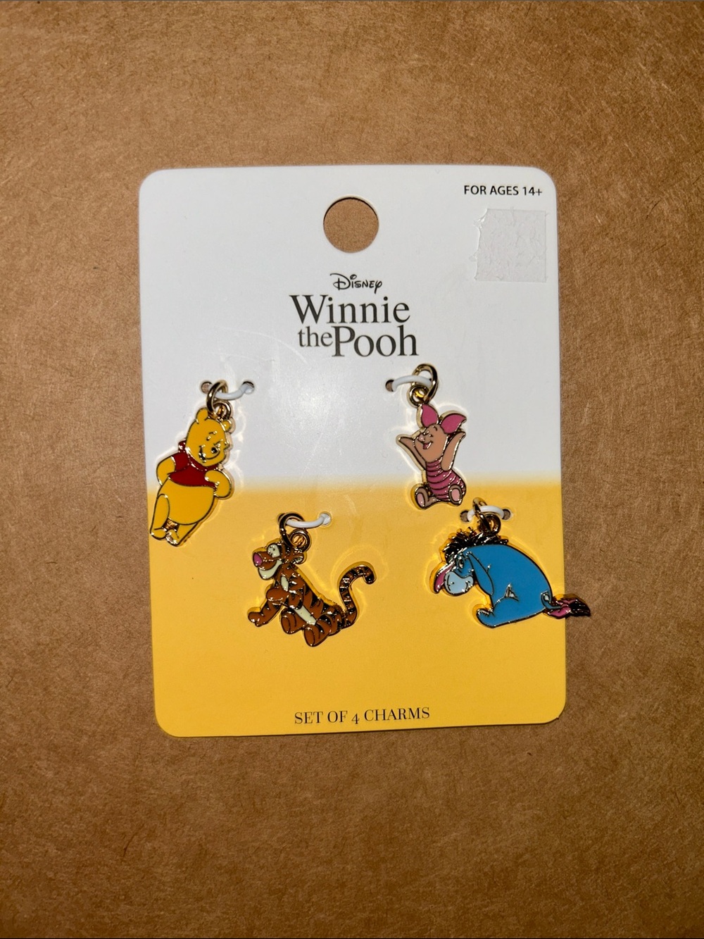 Winnie the Pooh Enamel Character Set of 4 Charms